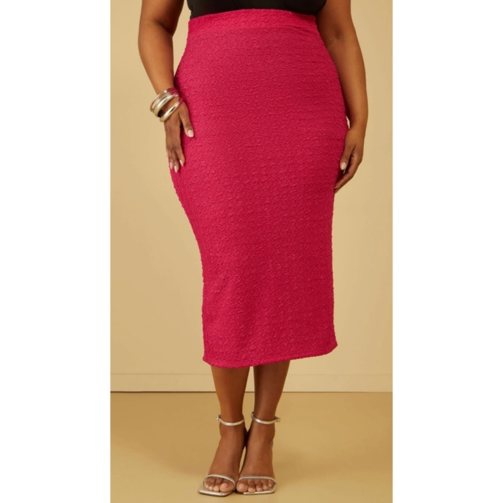 Pink Midi Skirt